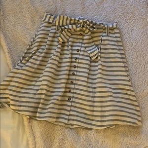 MAKE OFFER! NEVER WORN striped skater skirt